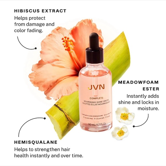 🌟NIB🌟 JVN Complete Nourishing Hair Oil Shine Drops 1.7oz - Picture 11 of 12